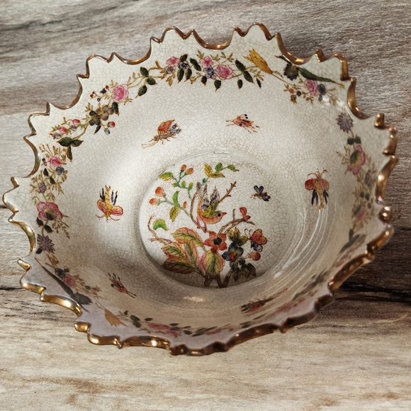 Vintage Hua Ping Tang Zhi Hand Painted Porcelain Bowl Signed and Numbered - Picture 1 of 11